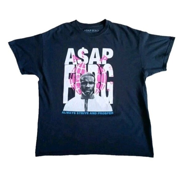 Asap T-Shirt Men's XL Black Short Sleeve - Picture 1 of 6